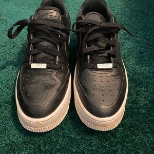 Nike Sage Black Air Force Ones